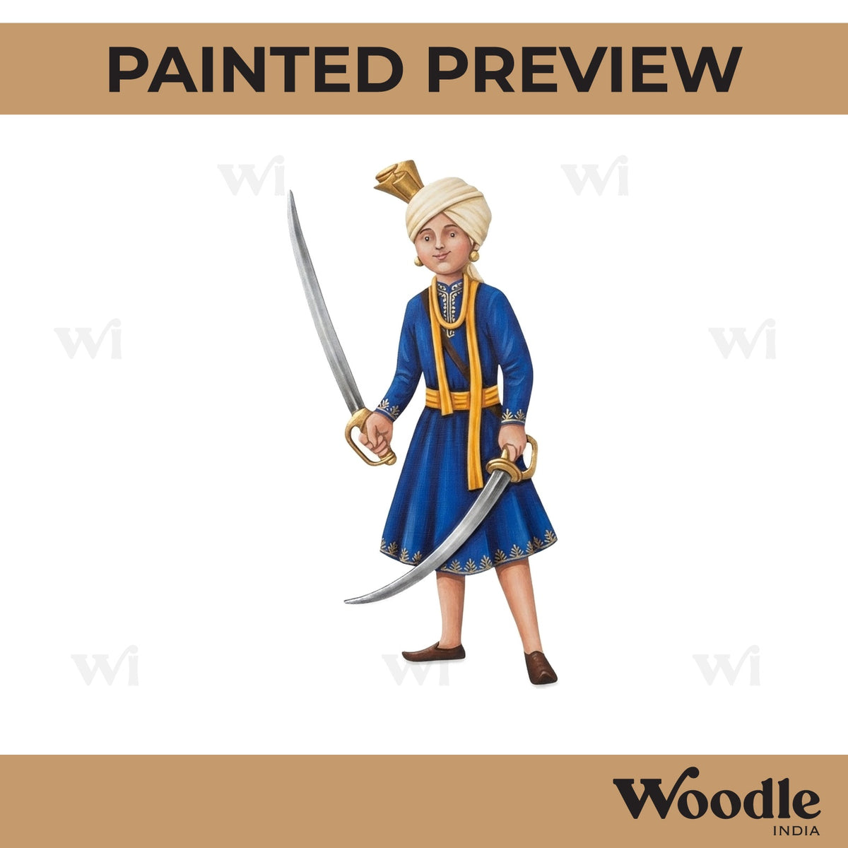 Indian Royal King Pre Marked MDF Design 8