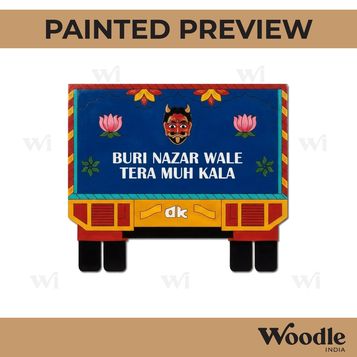 Indian Truck Pre Marked MDF Design 1