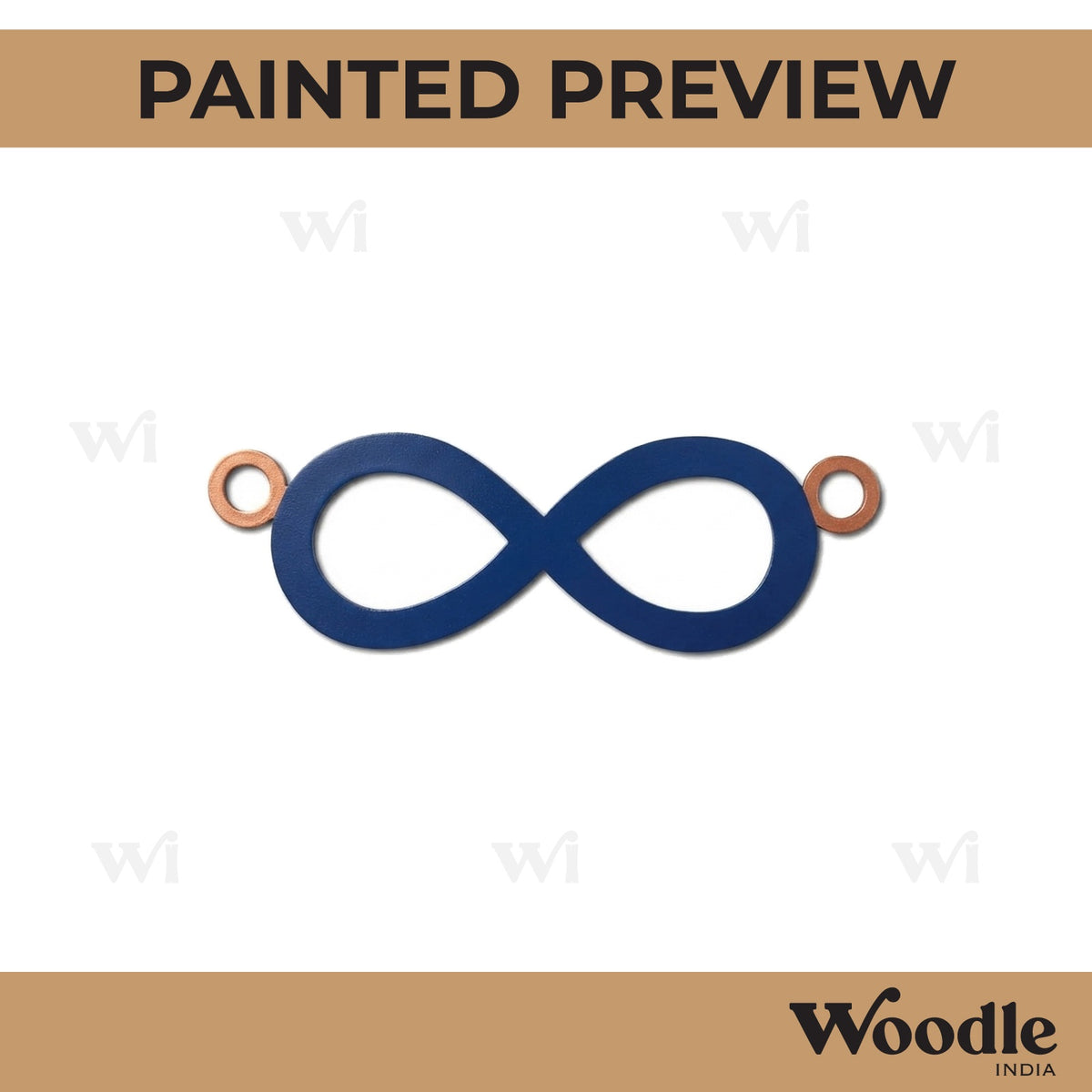 Infinity Symbol Rakhi Cutout MDF Design 1