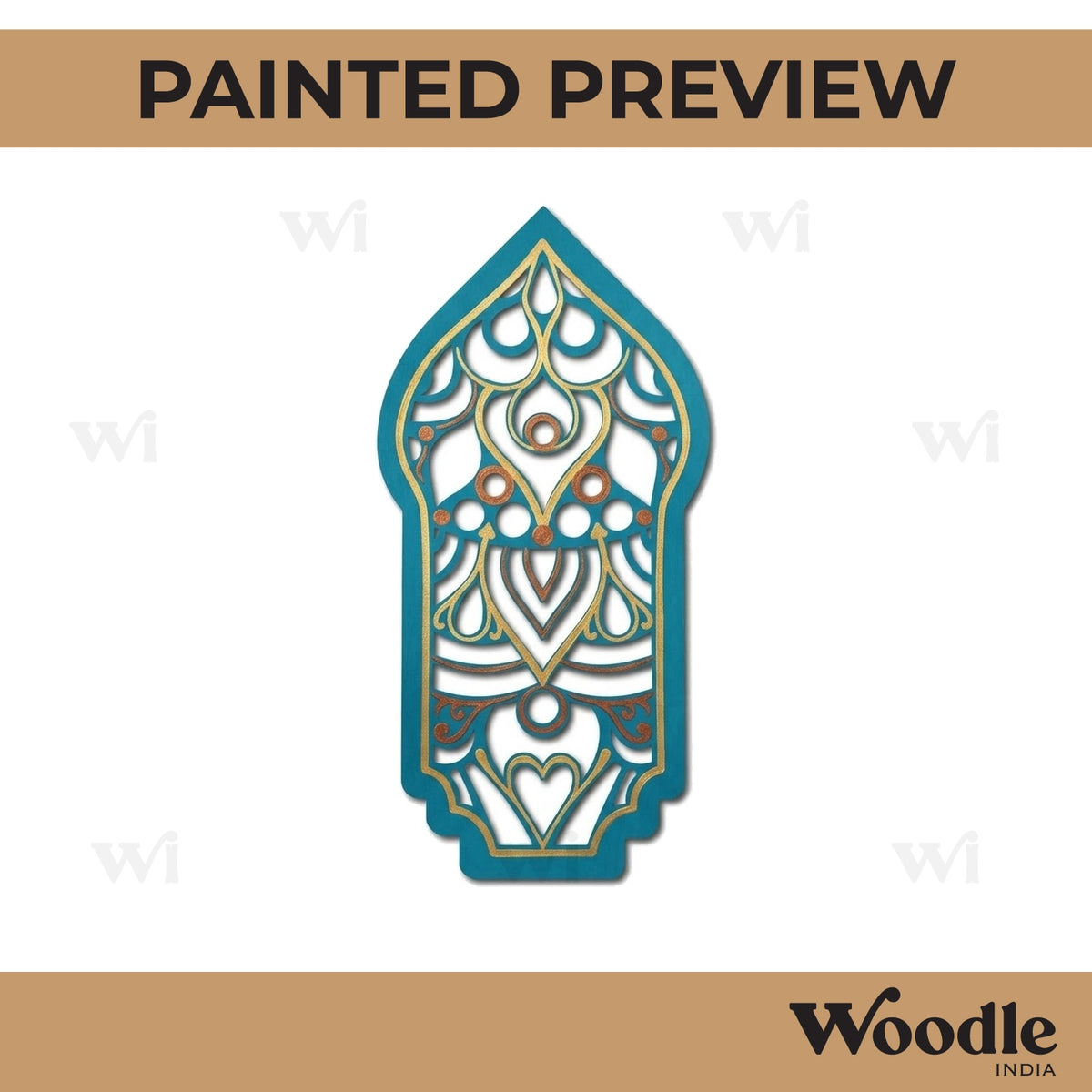 Islamic Lantern Cutout MDF Design 1