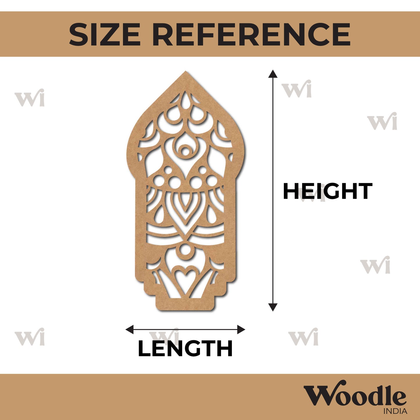 Islamic Lantern Cutout MDF Design 1