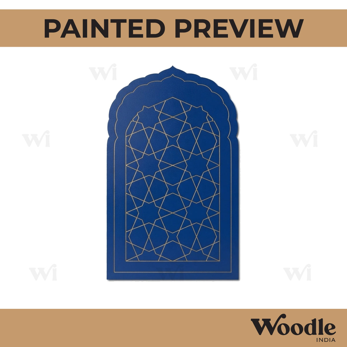 Islamic Pattern Mehrab Pre Marked MDF Design 1