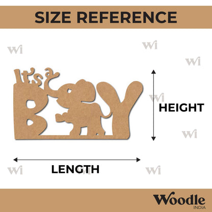 It's A Boy Cutout MDF Design 1