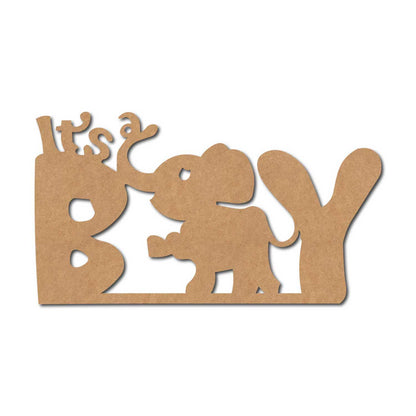 It's A Boy Cutout MDF Design 1