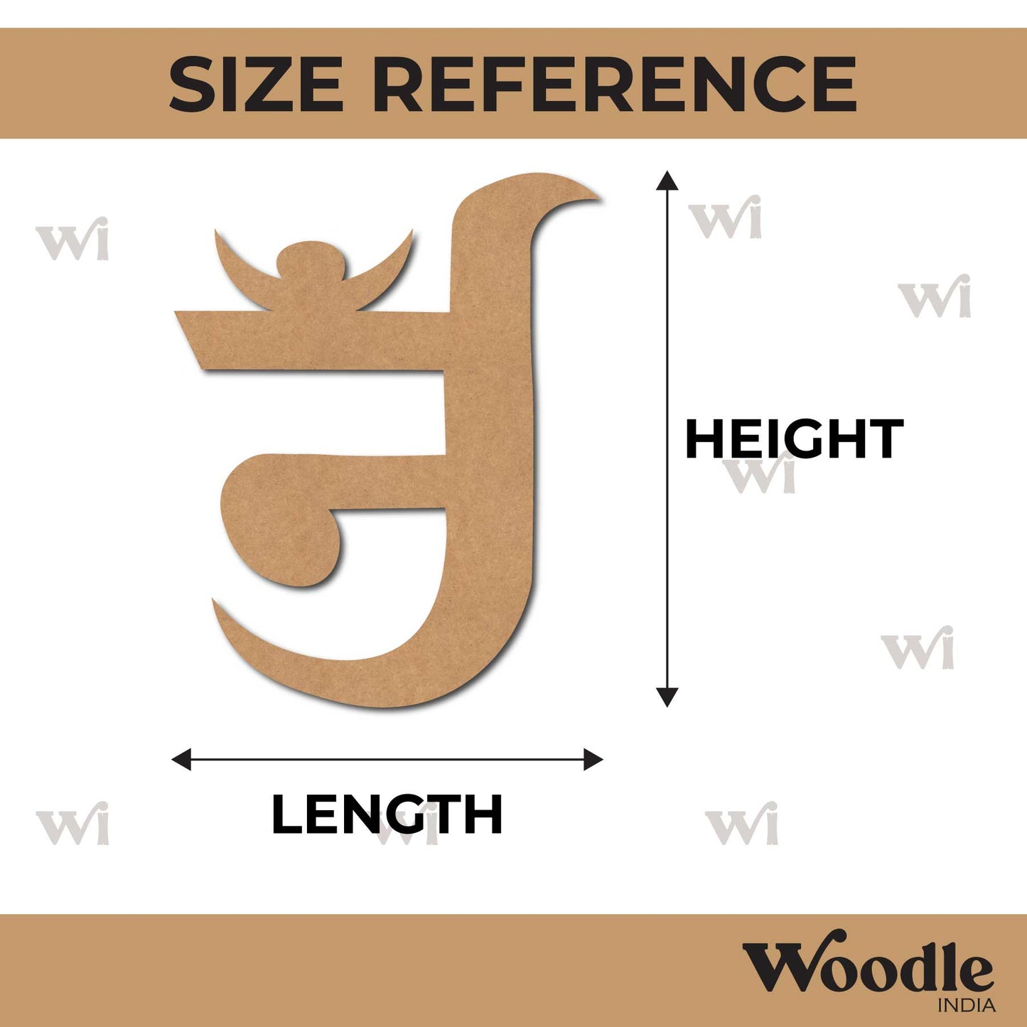 Jain Om Cutout MDF Design 1