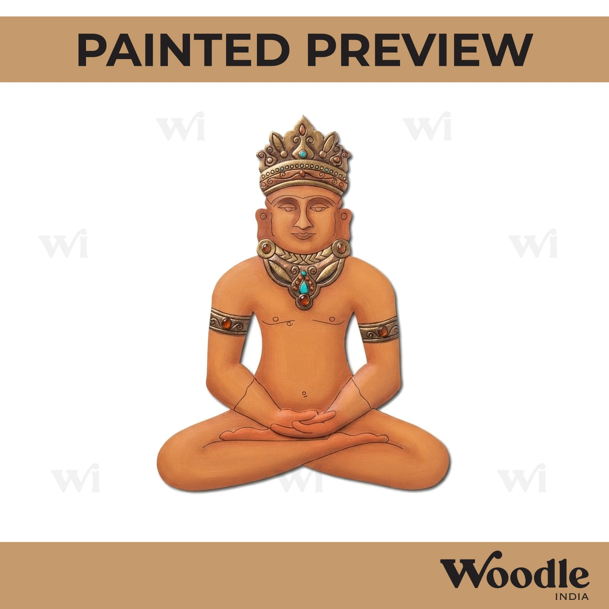 Jain Tirthankara Pre Marked MDF Design 1