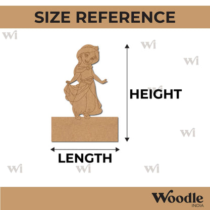 Jasmine Aladdin Nameplate Pre Marked MDF Design 1