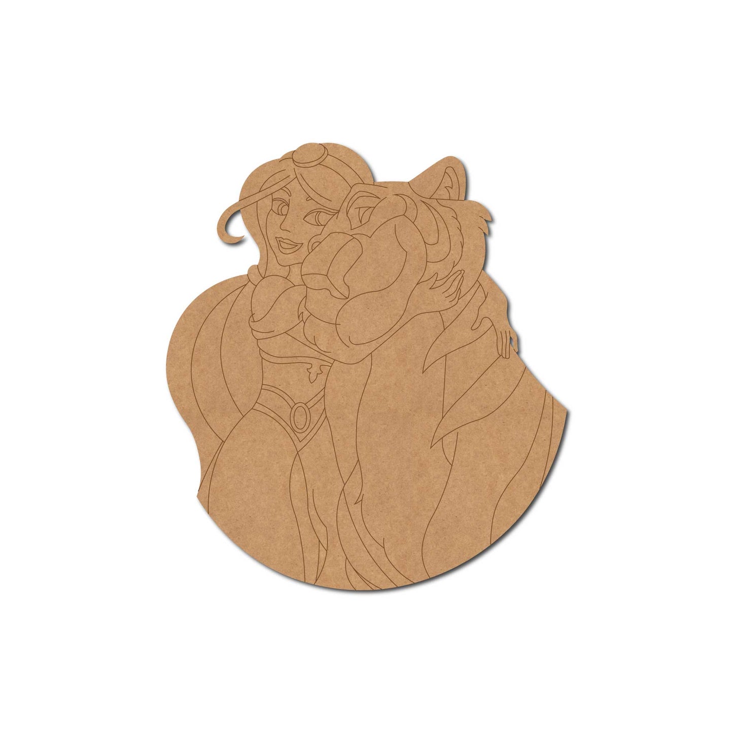 Jasmine & Rajah Aladdin Pre Marked MDF Design 1