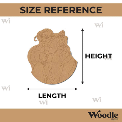 Jasmine & Rajah Aladdin Pre Marked MDF Design 1