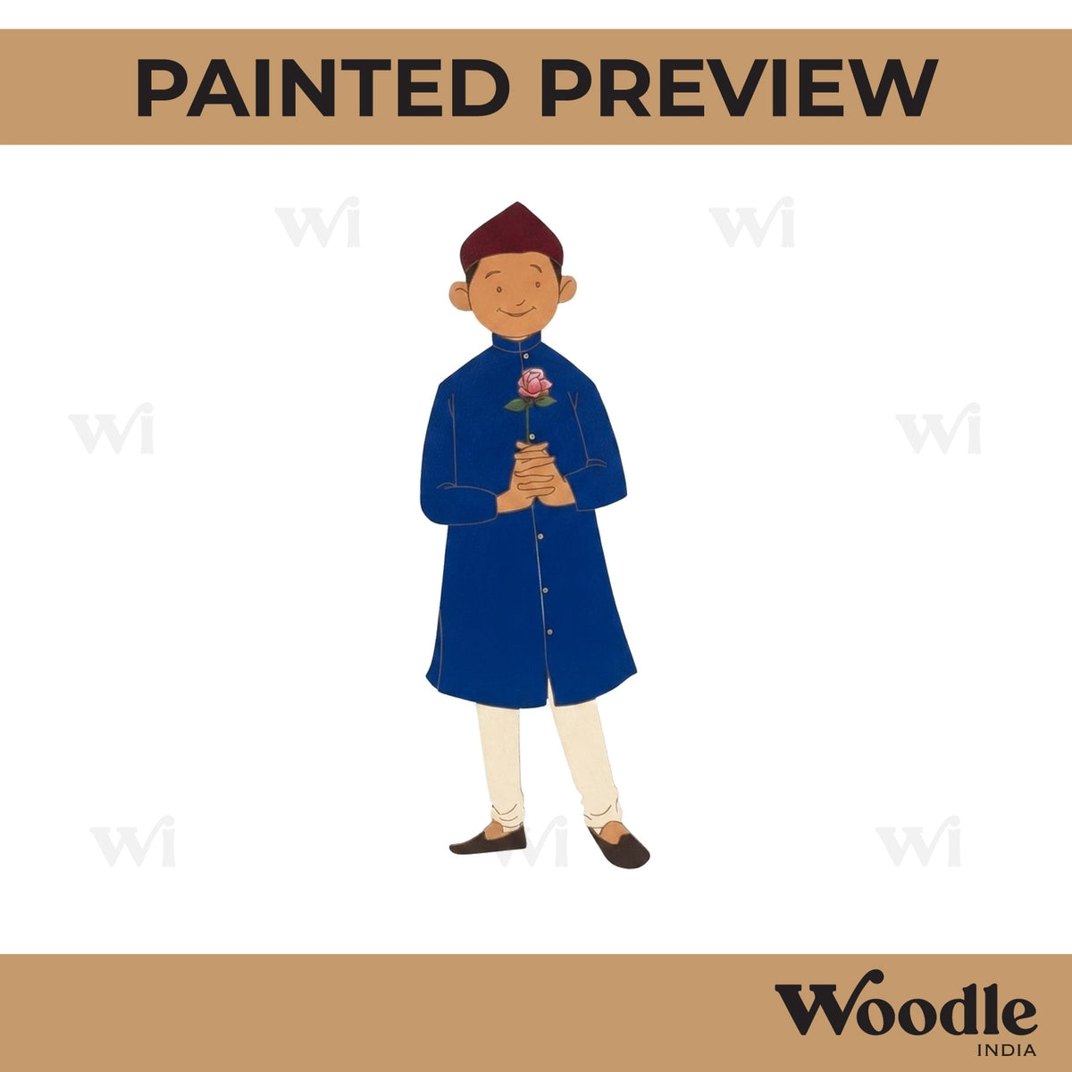 Jawaharlal Nehru Pre Marked MDF Design 1