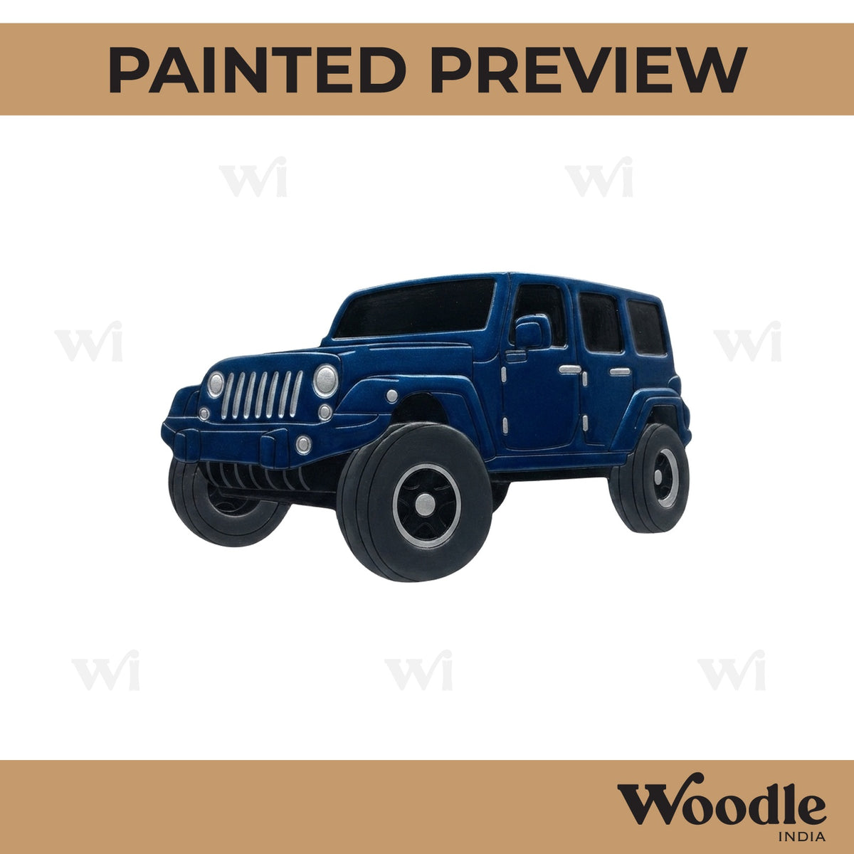 Jeep Car Pre Marked MDF Design 1