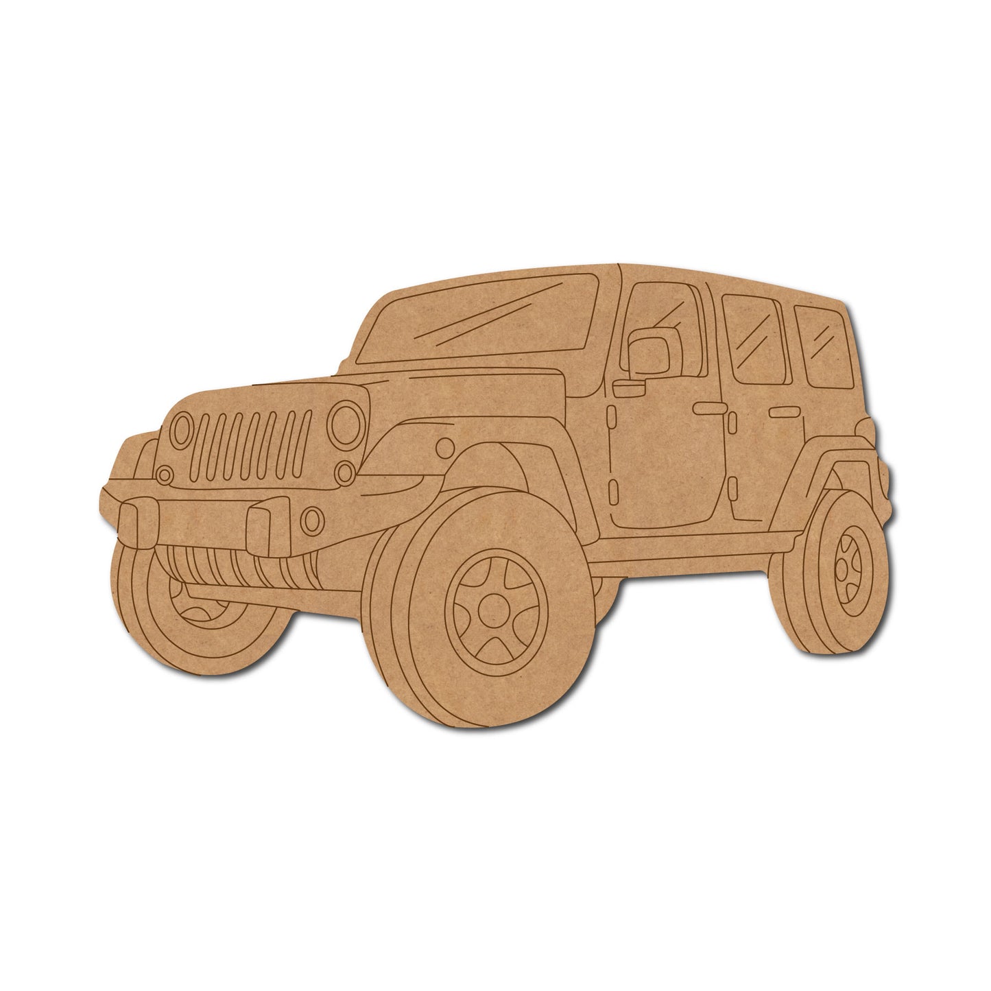 Jeep Car Pre Marked MDF Design 1