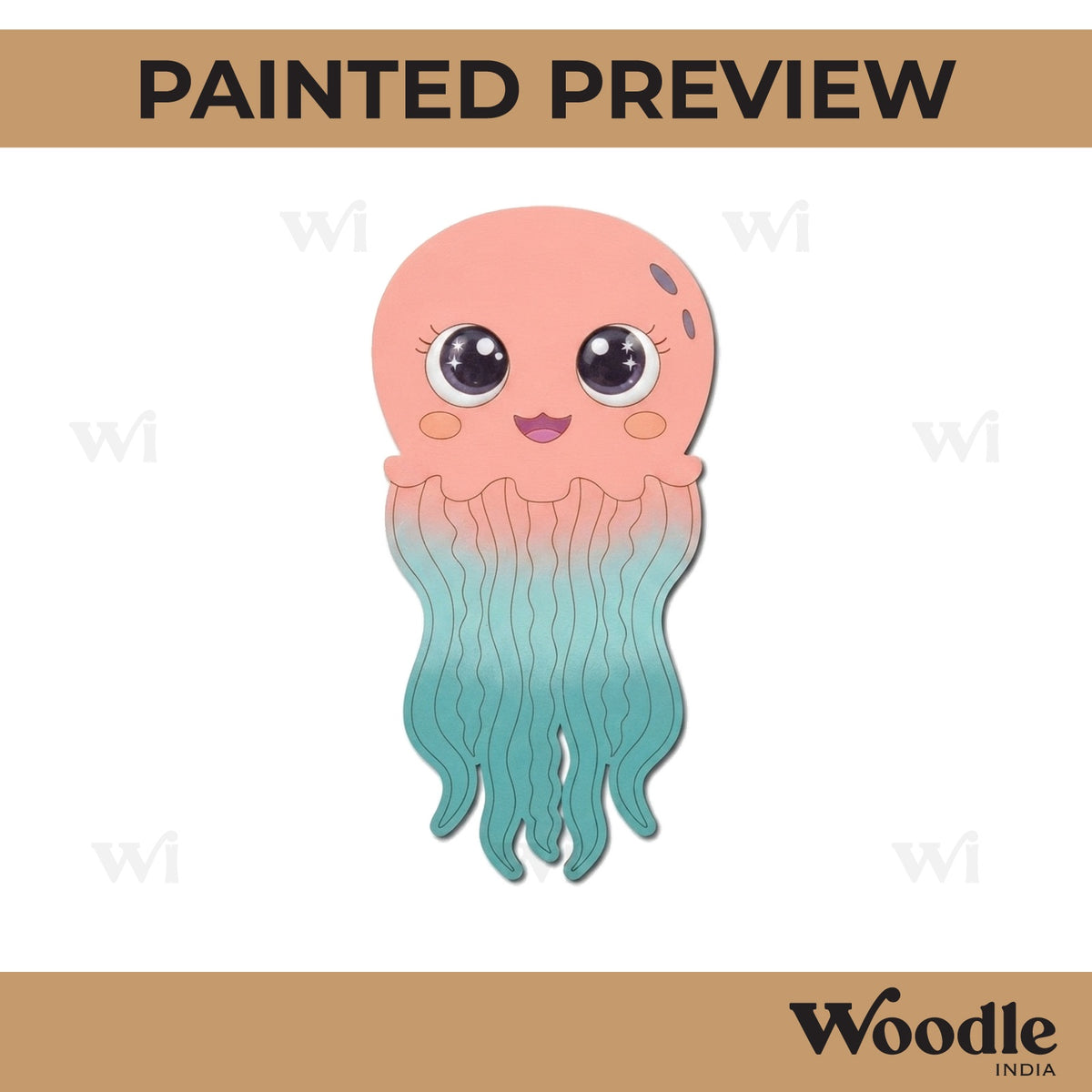 Jelly Fish Pre Marked MDF Design 1