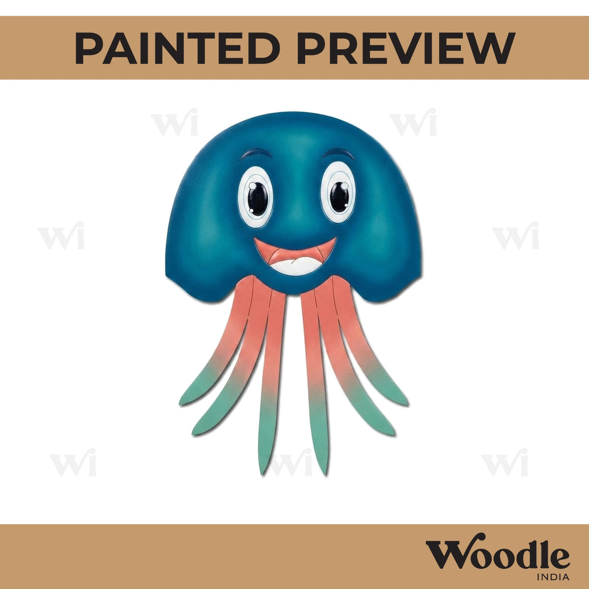 Jelly Fish Pre Marked MDF Design 4