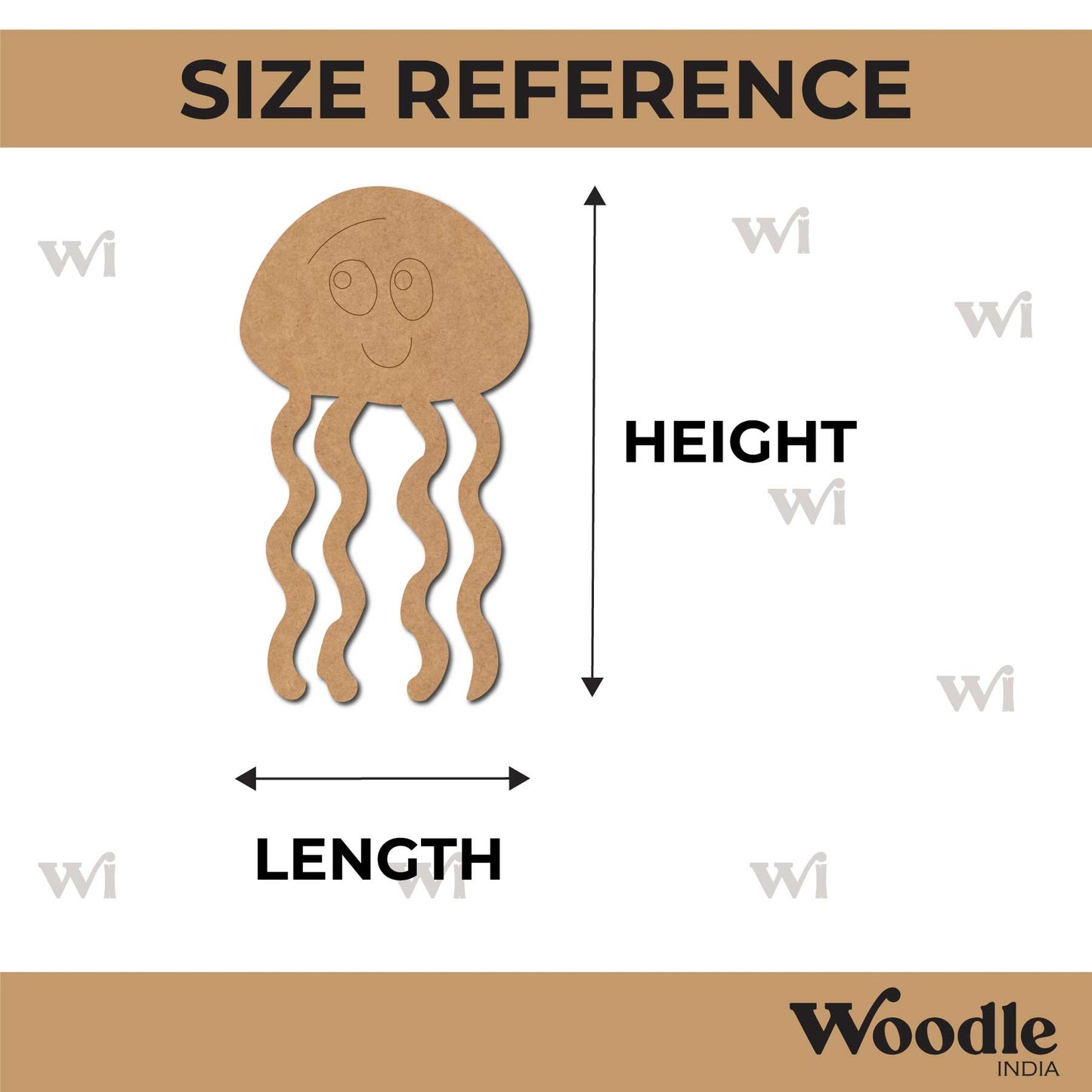 Jelly Fish Pre Marked MDF Design 5