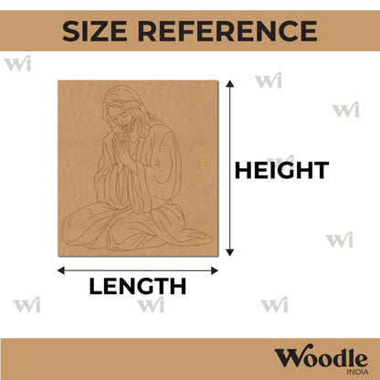Jesus Christ Pre Marked Base MDF Design 1