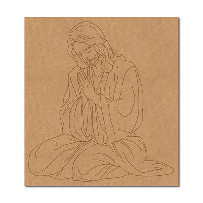 Jesus Christ Pre Marked Base MDF Design 1