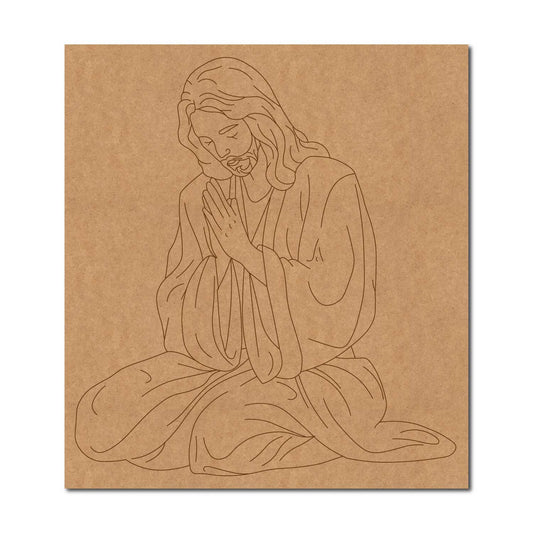 Jesus Christ Pre Marked Base MDF Design 1