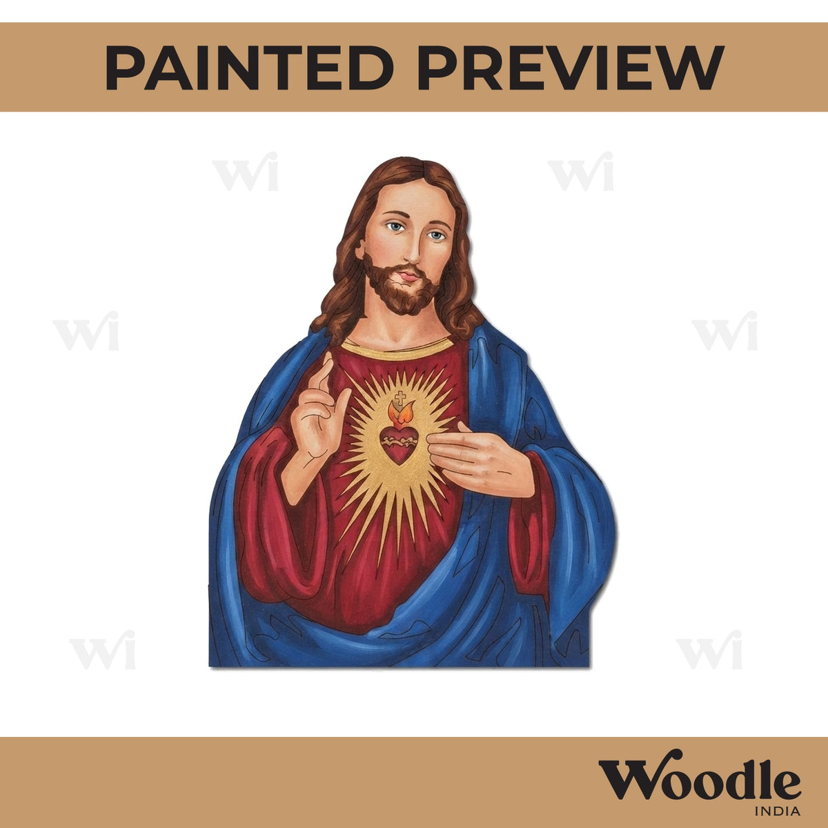 Jesus Christ Pre Marked MDF Design 1