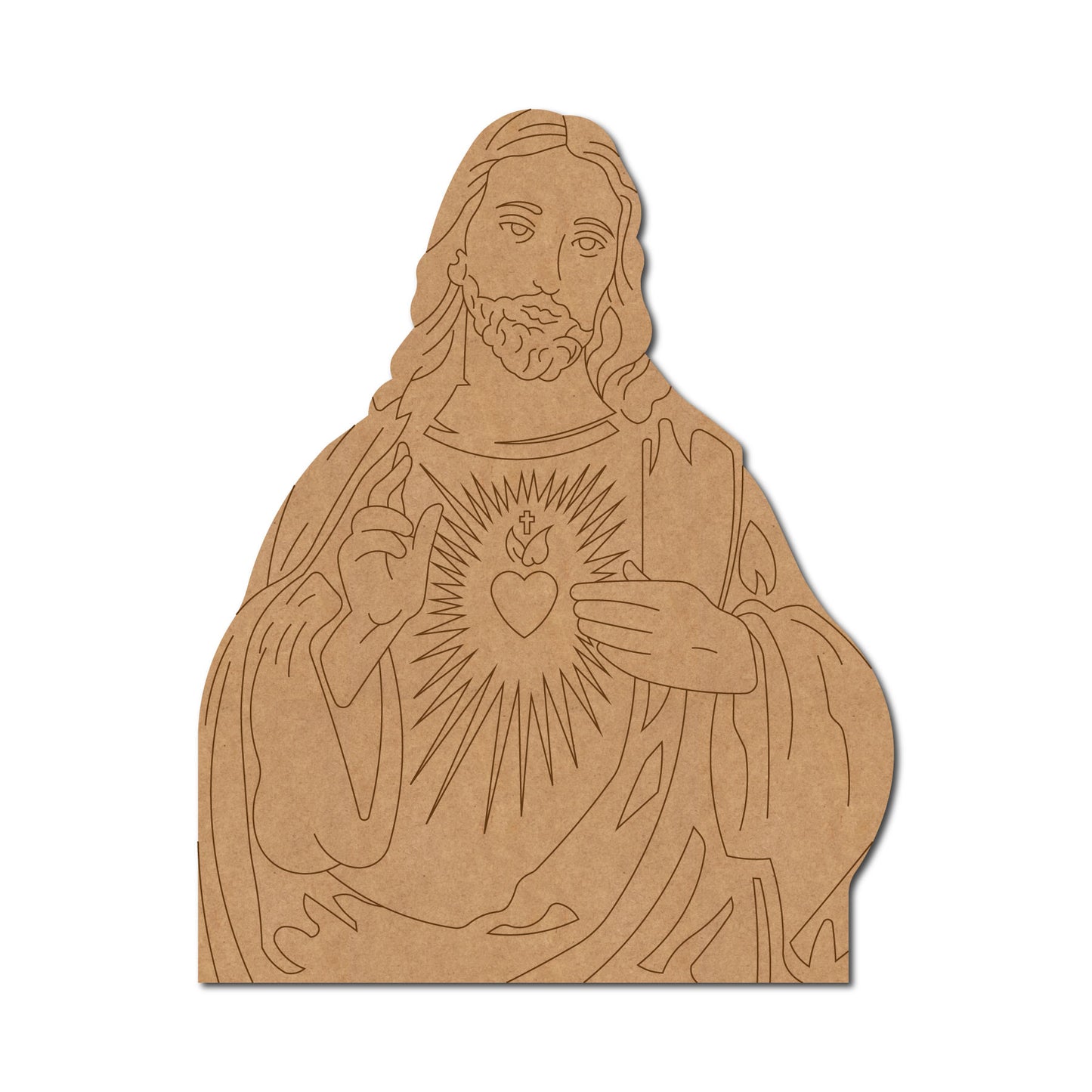 Jesus Christ Pre Marked MDF Design 1