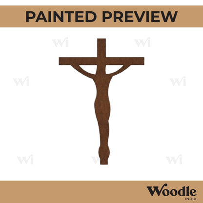 Jesus Cross Cutout MDF Design 1