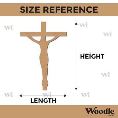 Jesus Cross Cutout MDF Design 1