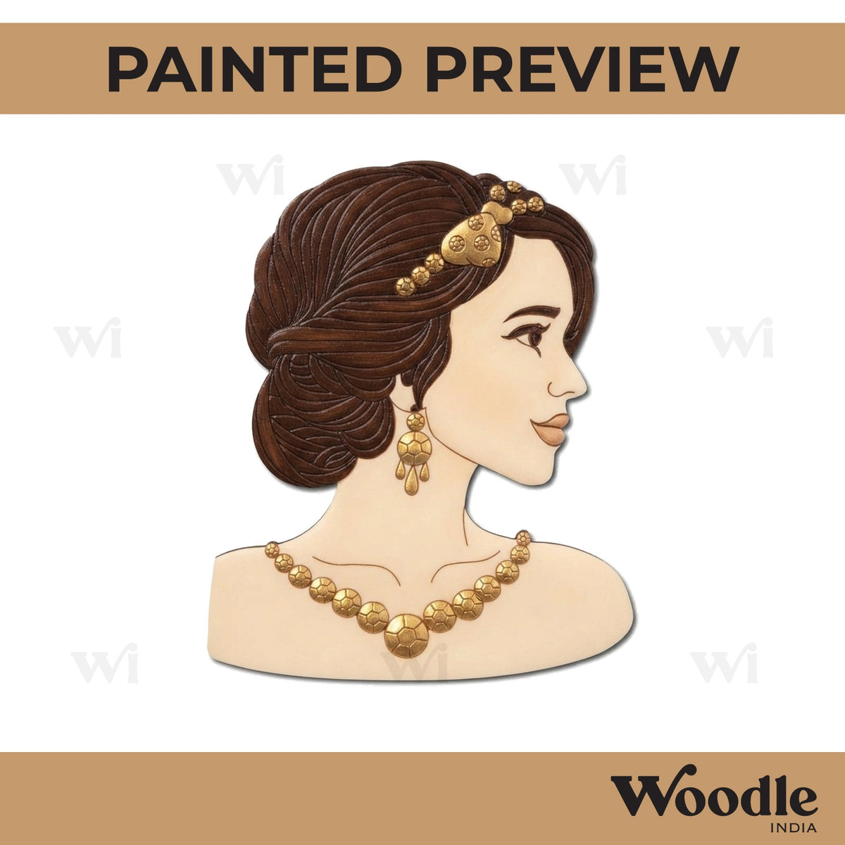 Jewelry Woman Pre Marked MDF Design 1