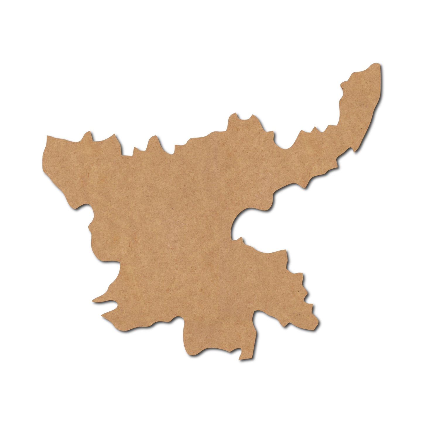 Jharkhand Map Cutout MDF Design 1