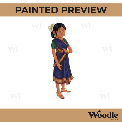 Jharkhand Woman Pre Marked MDF Design 1