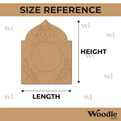 Jharokha Diya Tealight Holder Pre Marked MDF Design 1