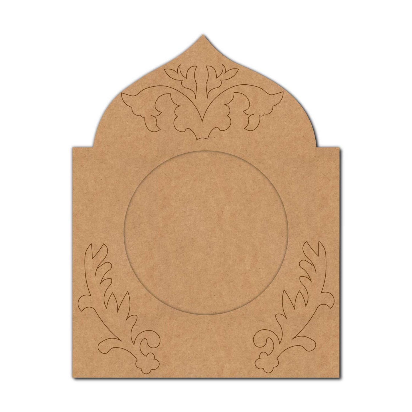 Jharokha Diya Tealight Holder Pre Marked MDF Design 1