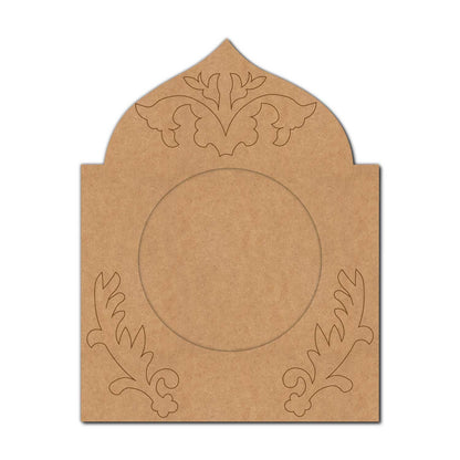Jharokha Diya Tealight Holder Pre Marked MDF Design 1