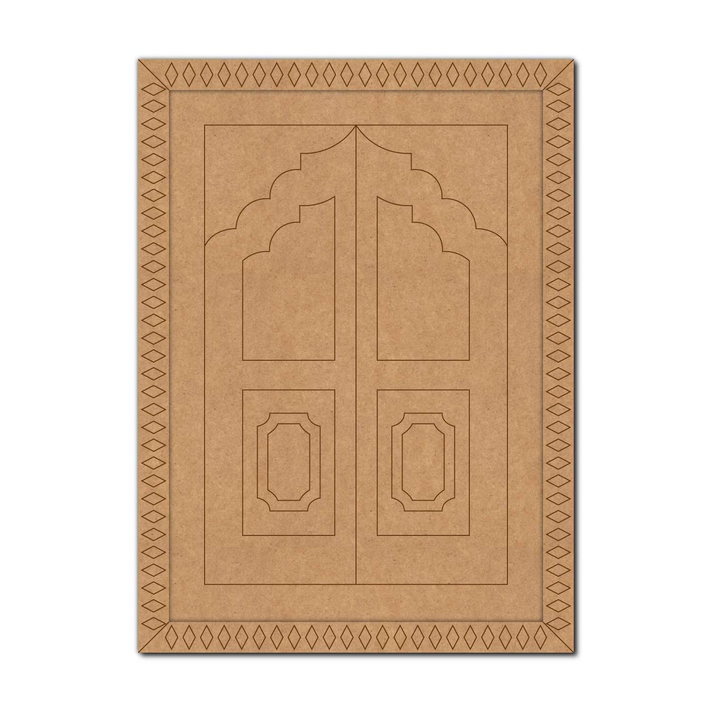 Jharokha Door Pre Marked MDF Design 1