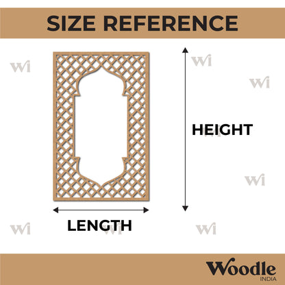 Jharokha Jali Window Cutout MDF Design 1