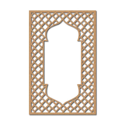 Jharokha Jali Window Cutout MDF Design 1