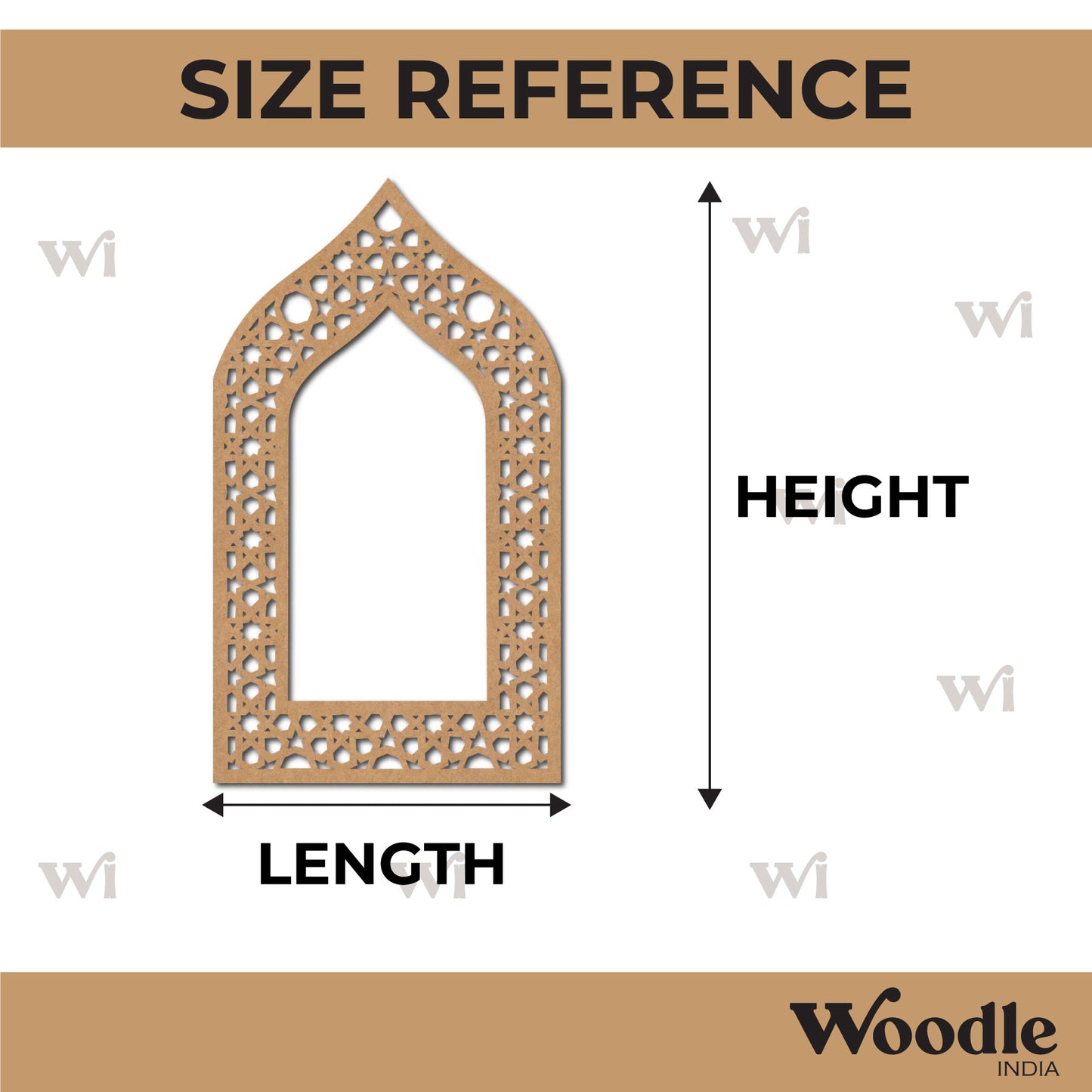 Jharokha Jali Window Cutout MDF Design 2