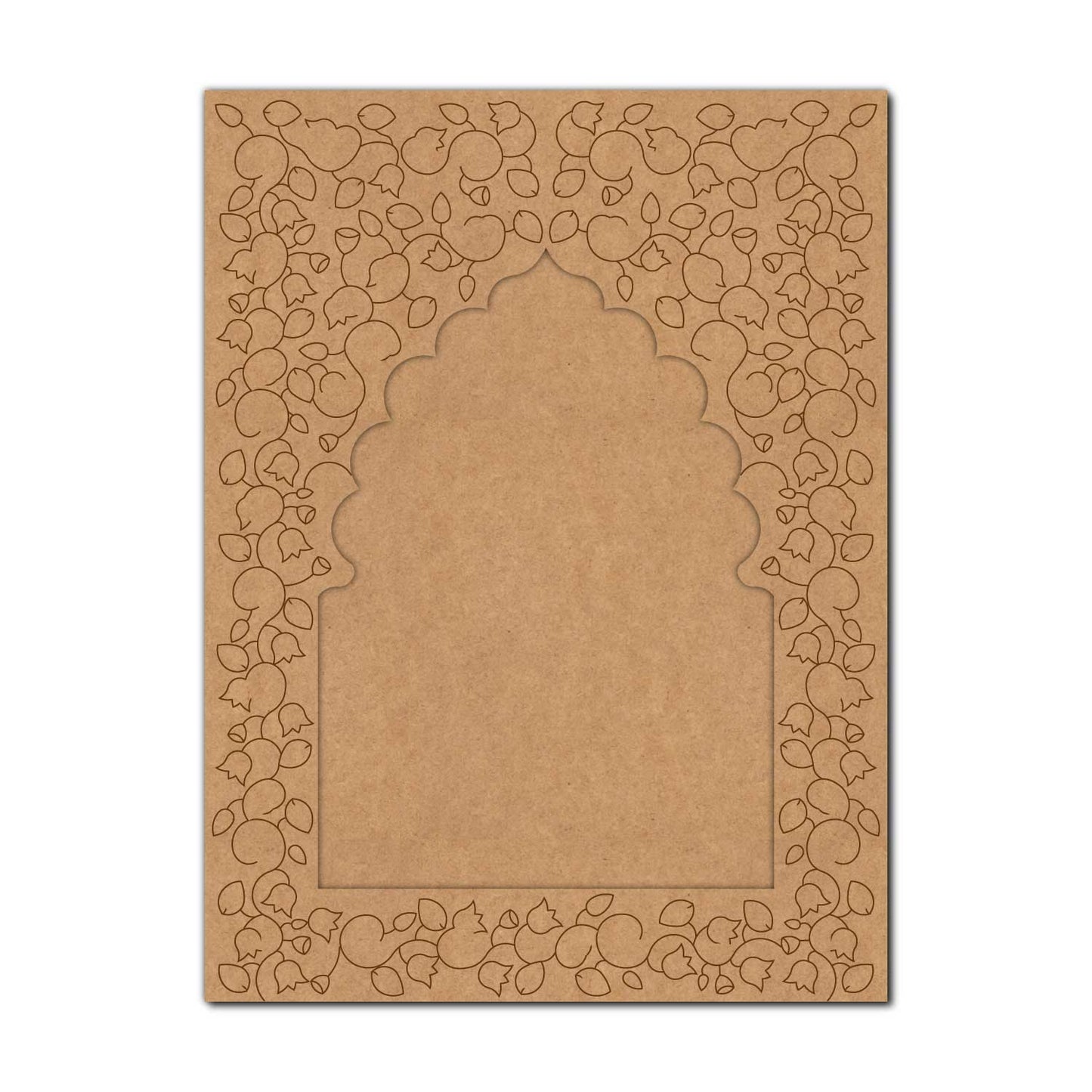 Jharokha Lotus Pre Marked MDF Design 1