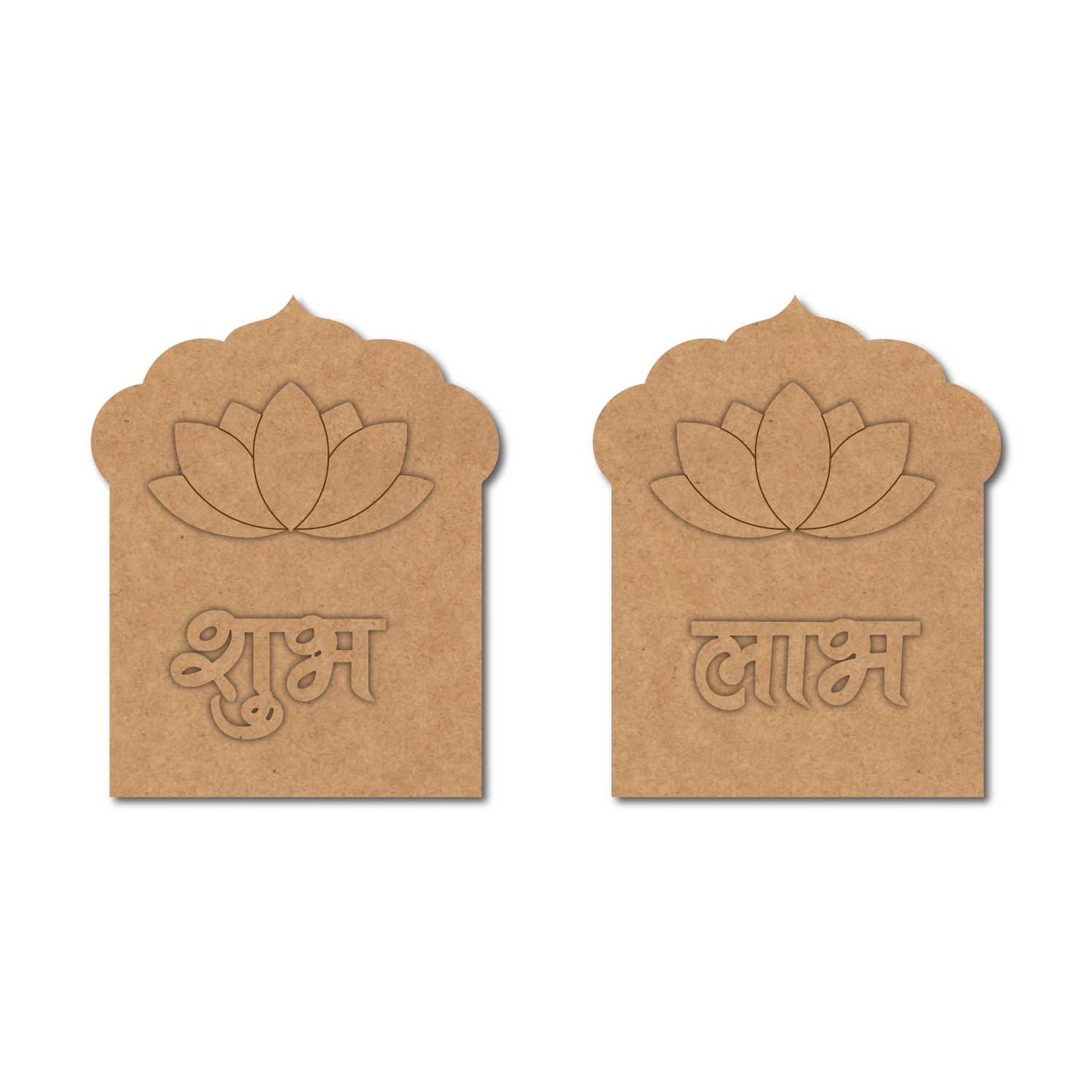 Jharokha Lotus Shubh Labh Base MDF Design 2