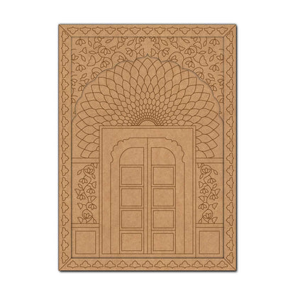 Jharokha Maharani Door Pre Marked MDF Design 1