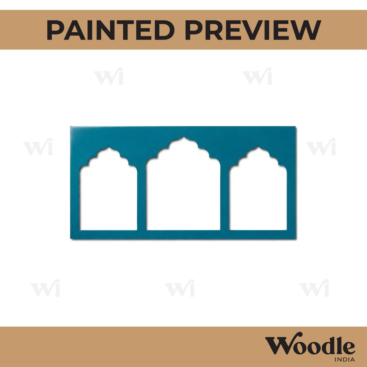 Jharokha Multiple Windows Cutout MDF Design 1