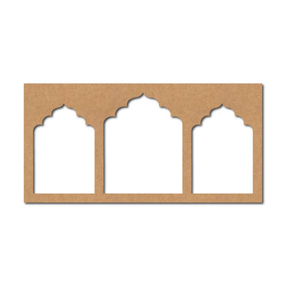 Jharokha Multiple Windows Cutout MDF Design 1