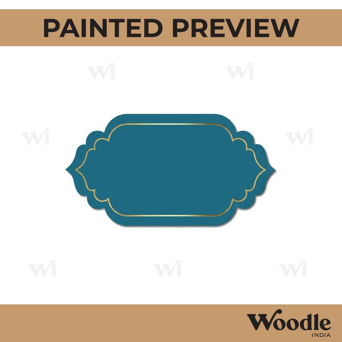 Jharokha Nameplate Pre Marked MDF Design 1
