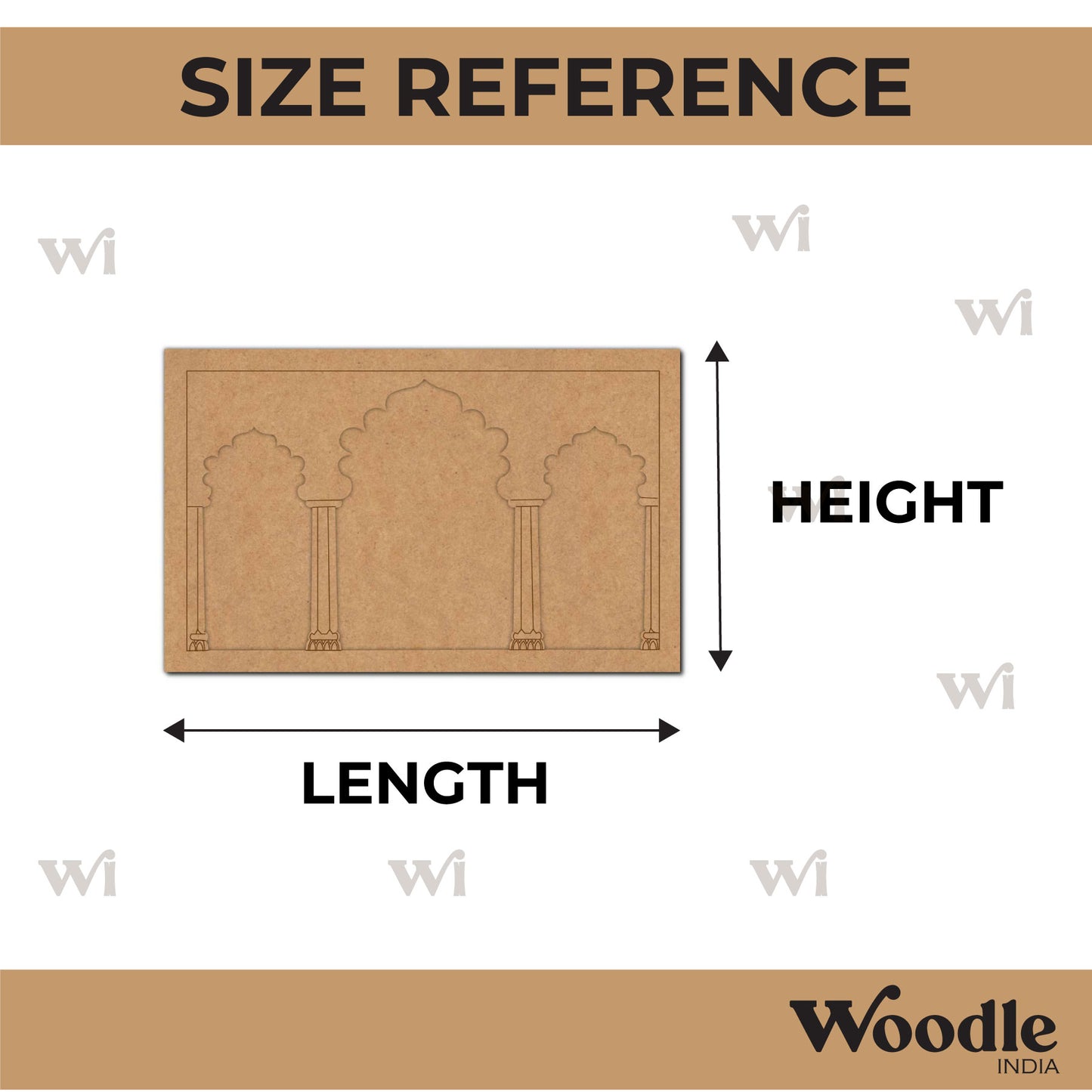 Jharokha Pre Marked MDF Design 1