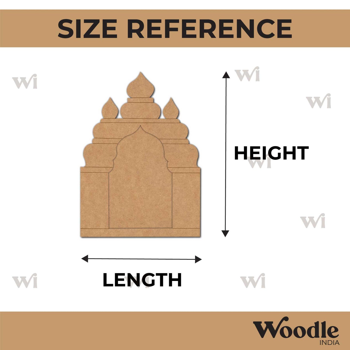 Jharokha Pre Marked MDF Design 3