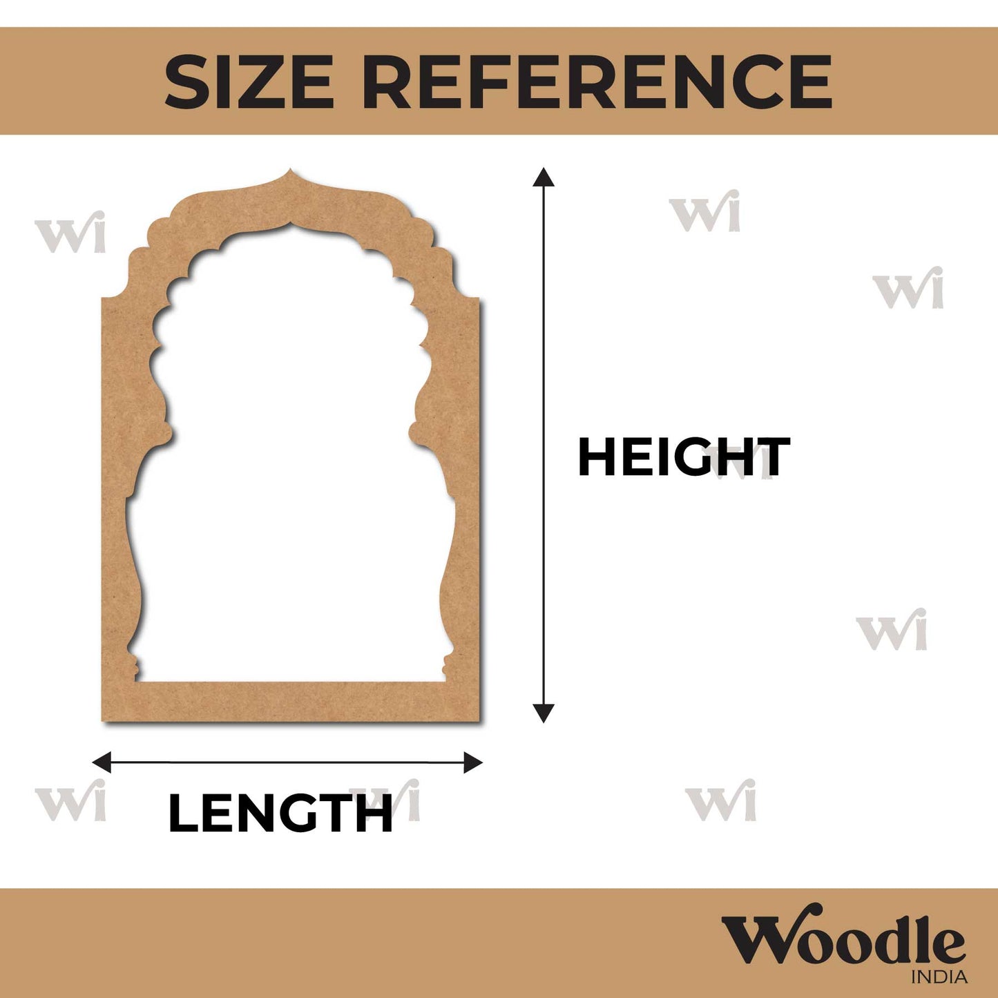 Jharokha Window Cutout MDF Design 13