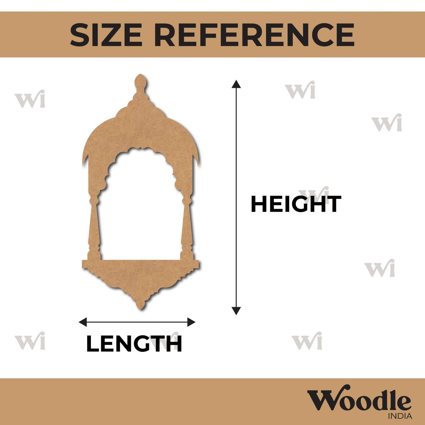 Jharokha Window Cutout MDF Design 2