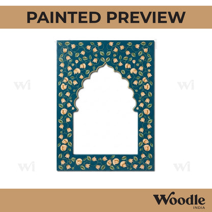 Jharokha Window Lotus Pre Marked MDF Design 2