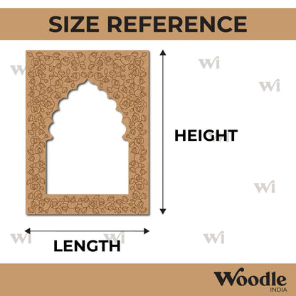 Jharokha Window Lotus Pre Marked MDF Design 2