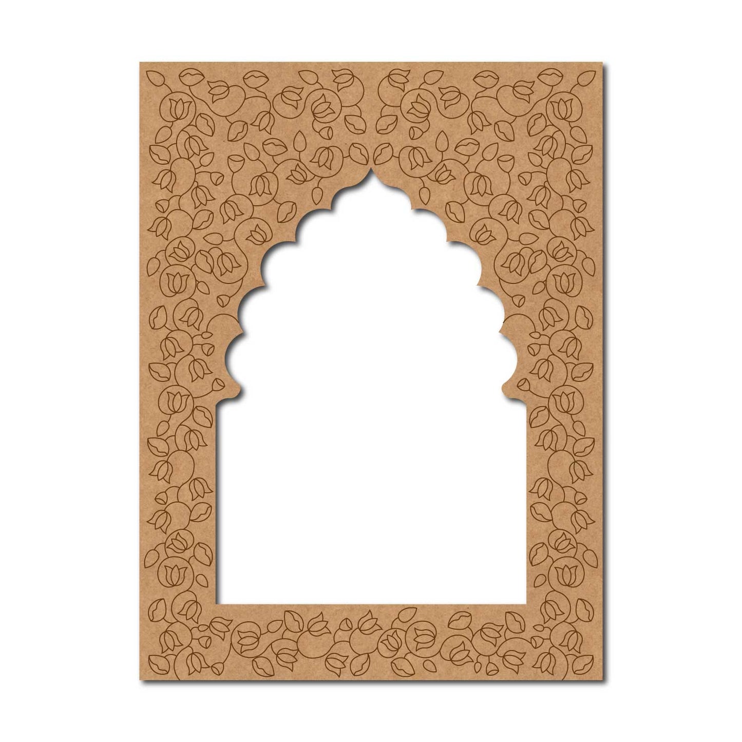 Jharokha Window Lotus Pre Marked MDF Design 2