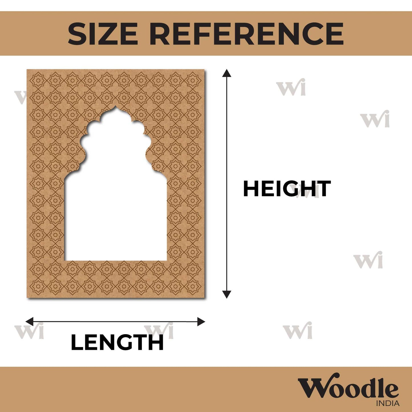Jharokha Window Pre Marked MDF Design 2